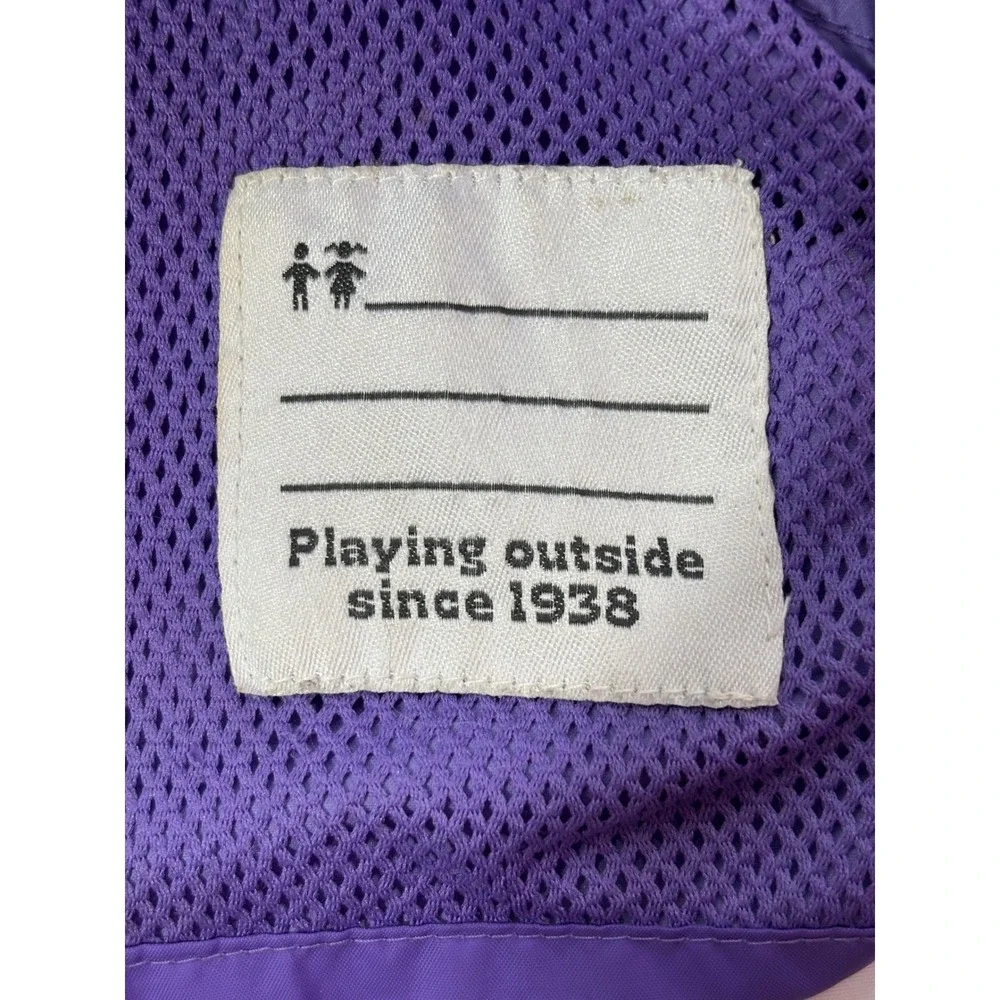 Columbia Kids Purple Switchback Lightweight Hooded Windbreaker Jacket XS 6/6X